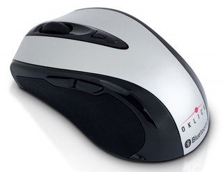 Беспроводная мышь Oklick 406S Silver/black Bluetooth Laser (800/1600dpi)