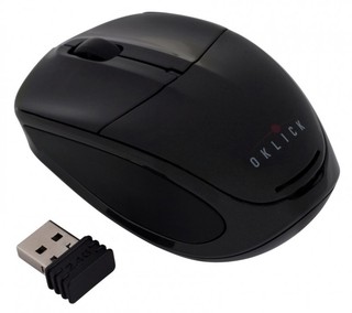 Беспроводная мышь Oklick 530SW Black Cordless Optical (800/1600) Nano Receiver USB