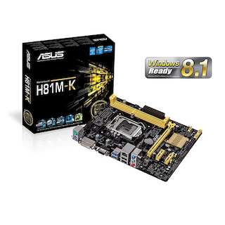 Материнская плата Asus H81M-K Socket-1150 Intel H81 DDR3 mATX AC`97 8ch(7.1) GbLAN SATA3 VGA+DVI RTL