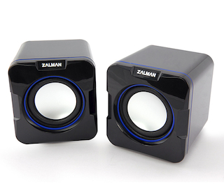 Колонки ZALMAN ZM-S100 USB Система 2.0, 4W(RMS), 90Hz-20kHz, bass control, настольные