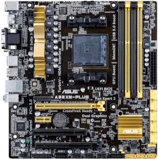 Материнская плата Asus A88XM-PLUS Socket-FM2 AMD A88X DDR3 mATX AC`97 8ch(6.2) GbLAN SATA3 RAID VGA+