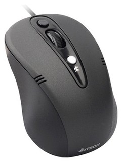 Мышь A4 Q4-370X-1 Q Series Glass Run USB Black