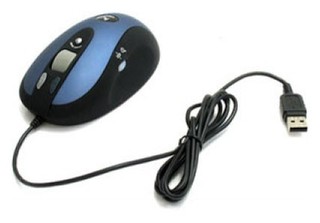Мышь A4 X6-90D blue Glaser dual focus office jump menu USB 2X Click