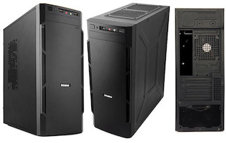 Корпус Zalman ZM-T1 Plus черный w/o PSU mATX 1*90mm fan USB2.0 USB3.0 audio bott PSU