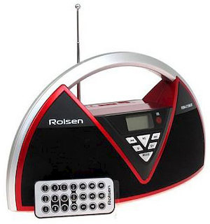 Аудиомагнитола Rolsen RBM215MURBL черный