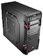 Корпус Aerocool GT черный w/o PSU ATX SECC 2*120mm fan USB2.0 USB3.0 audio HD screwless bott PSU