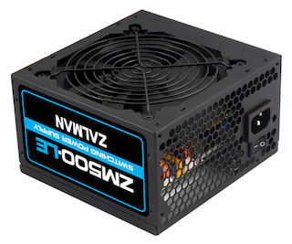 Блок питания 500 Вт ZALMAN 500W (ZM500-LE) ATX 2.3, 120mm Fan, 3x HDD + 6x SATA + 2x PCI-E, black, RTL