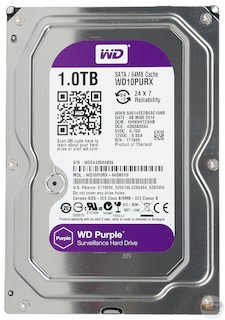 Жесткий диск WD SATA-III 1Tb WD10PURX Purple 64Mb 3.5"