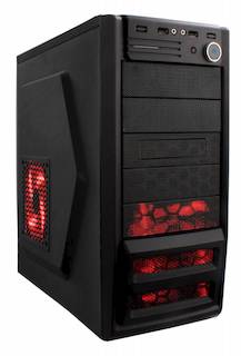 Корпус Accord P-46B черный w/o PSU ATX 1*80mm fan 2*USB2.0 2*USB3.0 audio