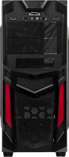 Корпус Accord R-03B черный w/o PSU ATX 1*120mm fan 2*USB2.0 2*USB3.0 audio bott PSU