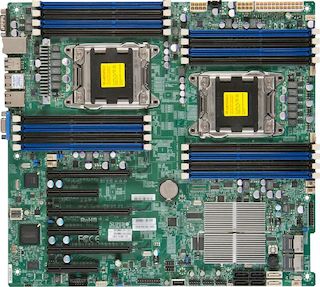 Материнская плата SuperMicro MBD-X9DRL-3F-B Socket-2011 C606 DDR3 ATX 2xGgE SATA3 RAID VGA 8xRDIMM,