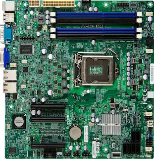Материнская плата SuperMicro MBD-X9SCL-F-B Socket-1155 Intel C202 DDR3 uATX 2xGgE SATA2 VGA DOM BULK