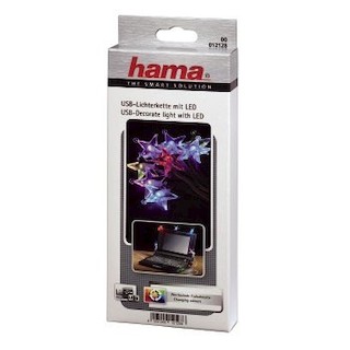 Подсветка для ноутбука Hama H-12128 питание USB 5В 8лампочек в виде звезд