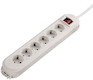 Сетевой удлинитель Hama Colour 1.5м (6розеток) white с выключателем/"защита от детей" (H-108866)