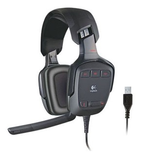 Наушники Logitech G35 с микрофоном USB (Полноразмерные) (981-000117)