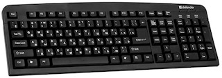 Клавиатура Defender Element HB-520 черный PS/2