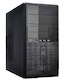 Корпус LinkWorld 727-25 черный w/o PSU mATX SECC 2*USB2.0 audio (437-14)