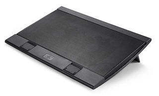 Подставка для ноутбука Deepcool WIND PAL 17" 382x262x24mm 22-27dB 4xUSB 793g Fan-control Black