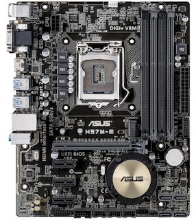 Материнская плата Asus H97M-E Socket-1150 Intel H97 DDR3 mATX AC`97 8ch(7.1) GbLAN SATA3 RAID VGA+DVI+HDMI