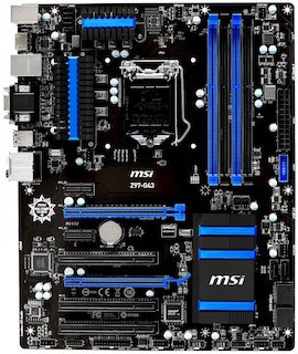 Материнская плата MSI Z97-G43 Socket-1150 Intel Z97 DDR3 ATX AC`97 8ch(7.1) GbLAN SATA3 RAID VGA+DVI+HDMI