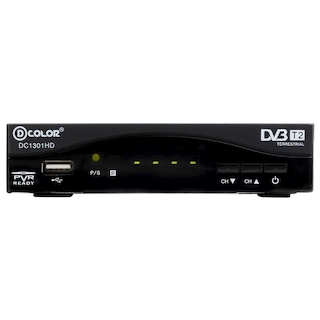 Ресивер DVB-T2 D-Color DC1301HD черный