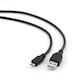 Кабель USB Am - micro USB 0,5м Gembird/Cablexpert CCP-mUSB2-AMBM-0.5M, AM/microBM 5P, 0.5м, экран, черный, пакет
