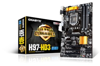 Материнская плата Gigabyte GA-H97-HD3 Socket-1150 Intel H97 DDR3 ATX AC`97 8ch(7.1) GbLAN SATA3 RAID
