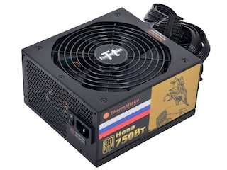Блок питания Thermaltake ATX 750W W0427RE NEVA 80+ gold APFC 12*SATA Cab Manag I/O switch RTL