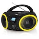 Аудиомагнитола BBK BX150U черный/желтый